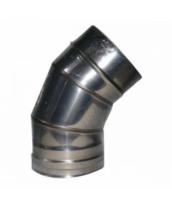 Gomito Inox Settori 45 20 cm Ala