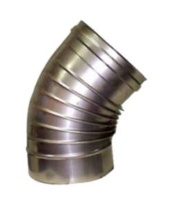 Gomito Inox 45 8 cm Ala