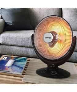 Zephir Stufa Elettrica a Parabola in Carbonio - Nera - 450W - 900W