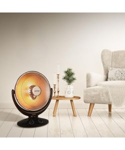 Zephir Stufa Elettrica a Parabola in Carbonio - Nera - 450W - 900W