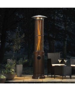 Zephir Stufa da Esterno a Fiamma Libera 11kW - Con Rete di Sicurezza