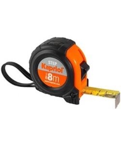 Kapriol Flessometro compact 8 m x 25 mm con corpo antiurto gommato