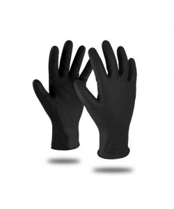 Kapriol Guanti da Lavoro D6000 Nitrile Nero Monouso TG XL - 100 pz