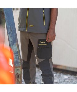 Kapriol Pantalone da Lavoro Dynamic Carpenter Grigio S Slim Fit
