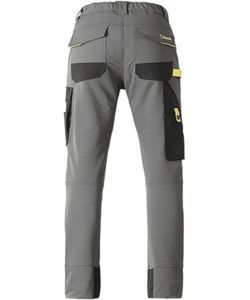 Kapriol Pantalone da Lavoro Dynamic Carpenter Grigio S Slim Fit