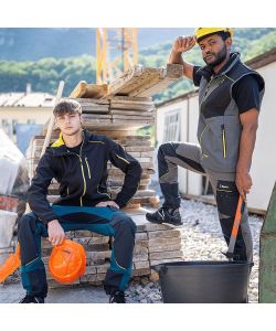 Kapriol Pantalone da Lavoro Dynamic Carpenter Grigio S Slim Fit