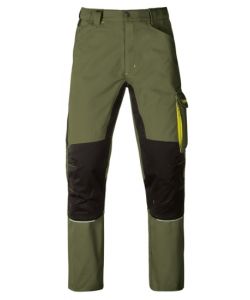 Kavir Pantalone da lavoro verde e nero S