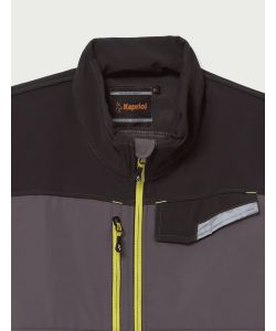 KAPRIOL Giubbetto Soft Shell Kavir Grigio XL - Protezione Vento e Freddo