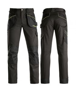 Kapriol Pantaloni da lavoro multitasche neri M in tessuto tecnico