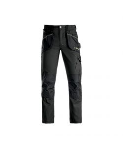 Pantaloni Slick da lavoro nero L