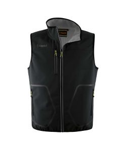 KAPRIOL Gilet Tech Nero/Silver M Idrorepellente Antivento per Lavoro