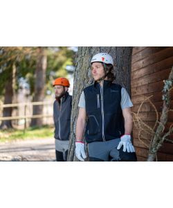 KAPRIOL Gilet Tech Nero/Silver M Idrorepellente Antivento per Lavoro
