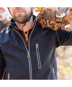 Kapriol Gilet Tech da Lavoro in Tessuto Tecnico Nero Antivento TG.L