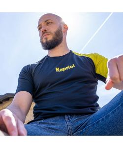 Kapriol Maglietta Traspirante Quick Dry in Poliestere Nero - TG.M