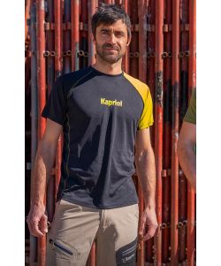 Kapriol Maglietta Traspirante Quick Dry in Poliestere Nero - TG.XL