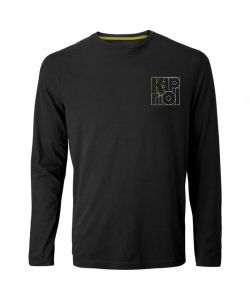 KAPRIOL T-shirt a Manica Lunga Enjoy Nera Taglia S - Stile Urban, Versatile