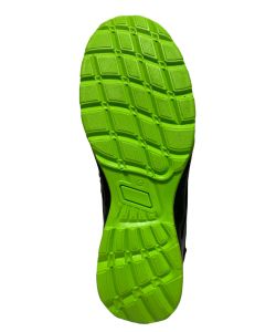 Kapriol Scarpa da Lavoro Antinfortunistica Spider - Nera e Verde, Taglia 42 - Suola in Poliuretano, Fodera Traspirante, Punta in Acciaio