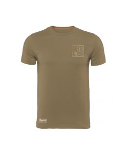 Kapriol T-Shirt Enjoy in Cotone color Tortora Design Urban - TG.M