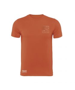 Kapriol T-Shirt Enjoy in Cotone Rosso Design Urban - TG.L