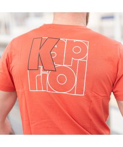 Kapriol T-Shirt Enjoy in Cotone Rosso Design Urban - TG.XL