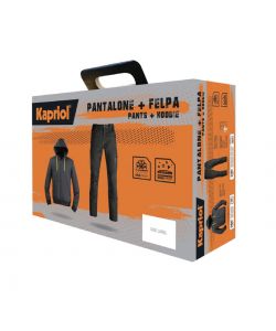 Kapriol Kit Pantalone e Felpa da Lavoro Nero Resistenza e Comfort - XL