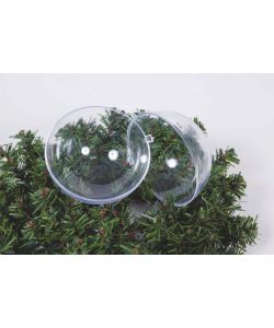 Pallina di Natale in PVC Apribile 6cm - Decorazioni Personalizzate