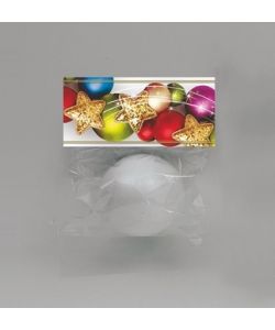 Sfera in Polistirolo Bianco da Decorare - 10 cm - Addobbi Natalizi