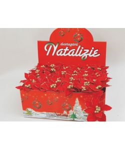 Stella di Natale con Stelo 48 cm - Rossa - Decorazione Natalizia