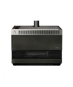 Lincar Stufa a Gas Nera Turbo 1200W Termostato Regolabile 90x26x73 cm