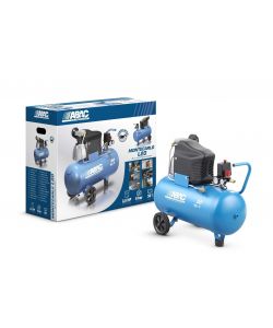 Abac Compressore Aria 50 Litri Azzurro - 2 CV - 10 Bar - Carrellato