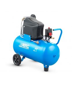 Abac Compressore Aria 50 Litri Azzurro - 2 CV - 10 Bar - Carrellato