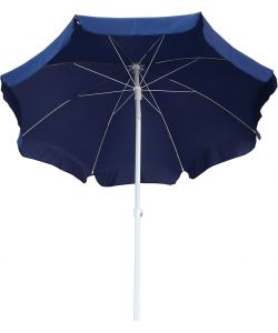 Ombrellone Novara in Acciaio e Poliestere - Blu - 215 cm