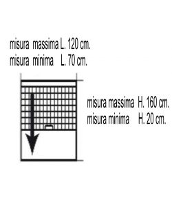 Zanzariera Avvolgibile per finestre  120 x 160 cm