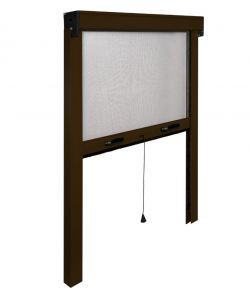 Zanzariera verticale marrone 100x160