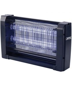 I.R.S. Zanzariera Elettrica 12W Nero con 2 Lampade Attiniche