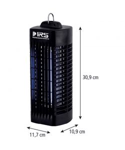 I.R.S. Zanzariera Elettrica 7W Nera Appendibile per Ambienti 20 m²
