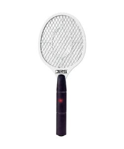 IRS Racchetta Elettrica per Insetti a Batteria Bianco 46 cm Rete Acciaio