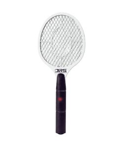 IRS Racchetta Elettrica per Insetti a Batteria Bianco 46 cm Rete Acciaio
