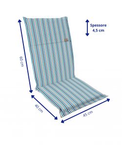 Amò Decor Cuscino spalla media celeste 100x50 cm sfoderabile 4,5 cm
