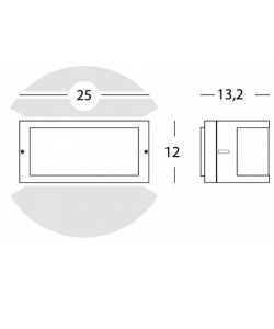 Applique Umbe Alluminio