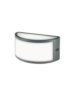 Applique in alluminio E27 grigio
