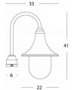Sovil Testa-Palo Illuminazione Esterno Nero 330x410mm E27 IP43