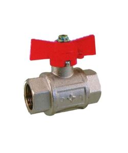 Valvola Sfera F-F Manico a Farfalla Pro 1'
