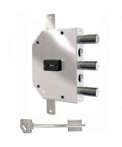 Serratura Sic.Triplice Sx Dm 2105-61N Cr