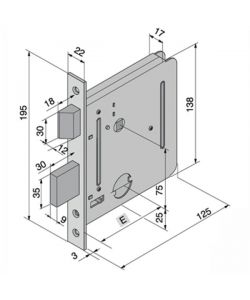 Serratura Inf.Ferro              054.50.00.0 Welka