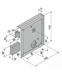 Serratura App.Ferro              055.55.00.0 Welka