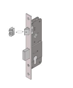 Serratura da infilare per porte in alluminio 101.25.01.0 Welka