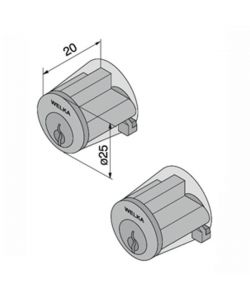 Cilindro App.Tondo Coppia        605.00.00   Welka