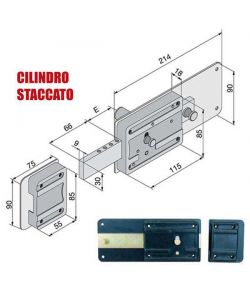 Serratura Ferroglietto 6 Mandate 012.60.80.1 Welka