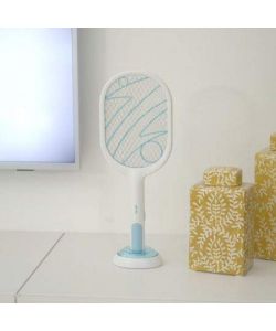 Euromarketing Racchetta Elettrificata Flash Away Zanzare Bianco 50 cm